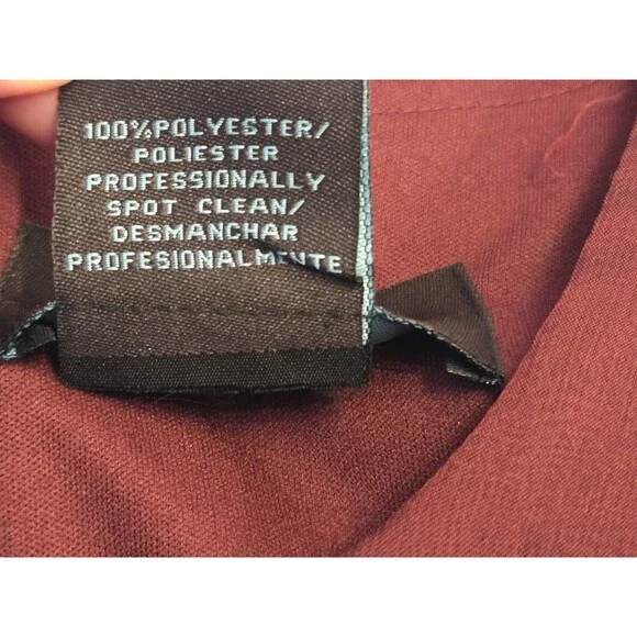 Camille La Vie Red Black Tiered Chiffon Dress Women’s 6P Sleeveless Cocktail - Picture 7 of 11